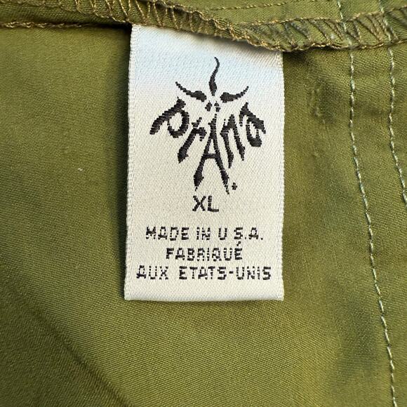 PrAna Breathe Skirt XL Olive Green Cotton Stretch Casual Drawstring USA Made - Picture 7 of 9